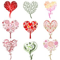 Trees in the form of heart N2