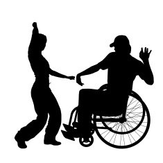 Vector silhouettes of couple N44