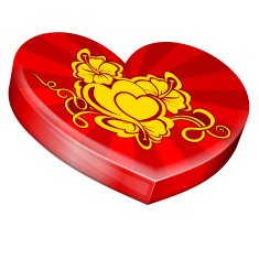 Heart's shape gift box
