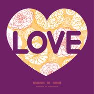 Vector warm day flowers love text frame pattern invitation greeting N2