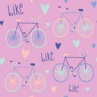 Cute bicycles background N2