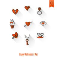 Happy Valentines Day Icons N599