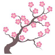 silhouette branches of sakura N2