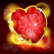 Valentines Day background with heart N4