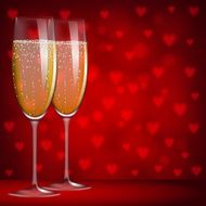 glasses of champagne N6