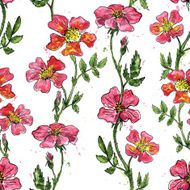 Vector floral seamless pattern N55