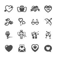 love and valentine icon set 6 vector eps10 N2