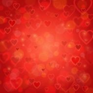 Valentine&#039;s Day and wedding romantic blurred heart background N2