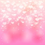 Hearts on pink background N2