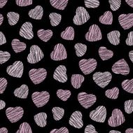 Abstract heart texture endless Valentine Day background Endless ornament