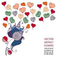 Cartoon romantic card