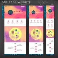 romantic one page website template design