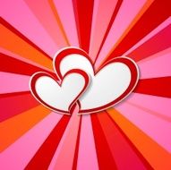 Valentine Day background with hearts