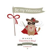 Funny cat Zorro Valentine N2