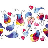 Tulips and hearts N2