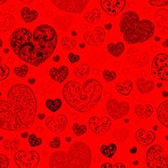 Seamless pattern of hearts N51