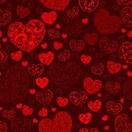 Seamless pattern of hearts N52