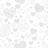 Seamless pattern of hearts N54