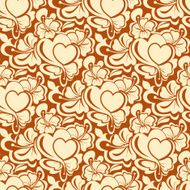 Seamless texture with heart N15