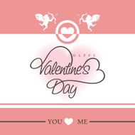 Greeting card design for Happy Valentine&#039;s Day celebration N2