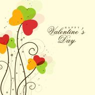 Greeting card design for Happy Valentine&#039;s Day celebration N3