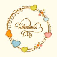 Beautiful frame for Happy Valentine&#039;s Day