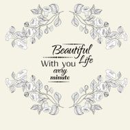 Abstract background with flowers in vintage style N34