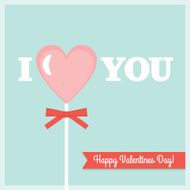 Lollipop Valentine's Day Card