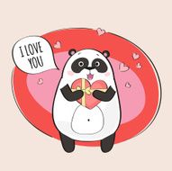 Cute panda character
