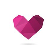 Heart abstract isolated on a white backgrounds vector illustration N8