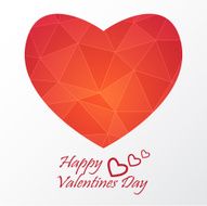 Heart Paper Sticker With Shadow Valentine&#039;s day vector illustrat N29