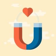 vector love attraction concept illustration