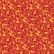 Seamless texture with heart N16