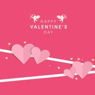 Valentine&#039;s Day celebration greeting card design N3