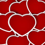 Background with red hearts N2