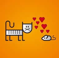 friendship &ndash; cat and mouse