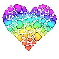 Heart symbols Valentine day