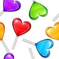Heart Lollipops Pattern