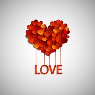 Happy valentines day card border design