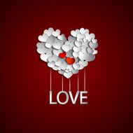 Happy valentines day card border design N2