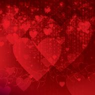 concept of valentine background in social networks