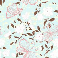 Floral seamles pattern N15