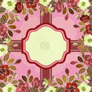 floral frame N191