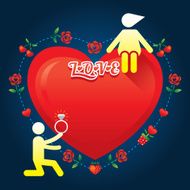 Human Symbol Love Story Concept Marry N3