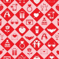 love icons seamless pattern N3