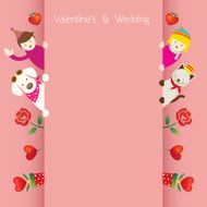 Love Concept Background and Border N2