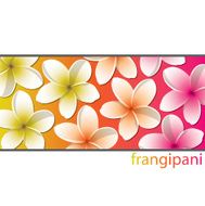 All purpose bright frangipani card in vector format N5