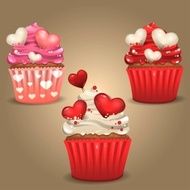 Cupcakes romantic