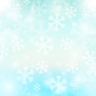 Winter background snowflakes and soft colors