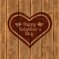 Valentine&#039;s card with heart